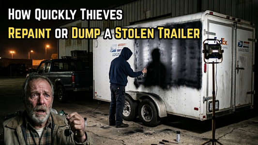 How Quickly Thieves Repaint or Dump a Stolen Trailer